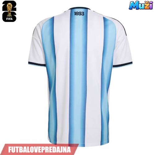 Lacne Muži Futbalové dres Argentína MS 2026 Krátky Rukáv - Domáci